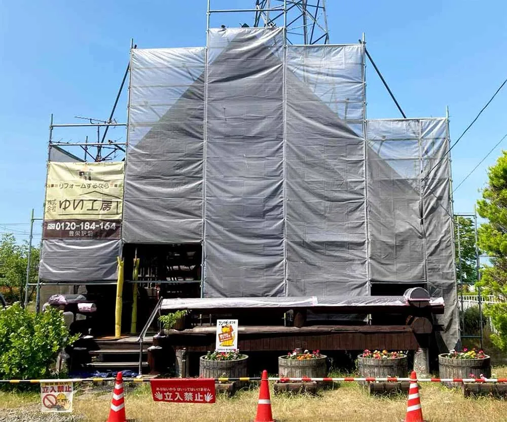 新潟市北区C会館　屋根・外壁塗装事例｜新潟市北区、東区、江南区、聖籠町、新発田市、阿賀野市のリフォーム